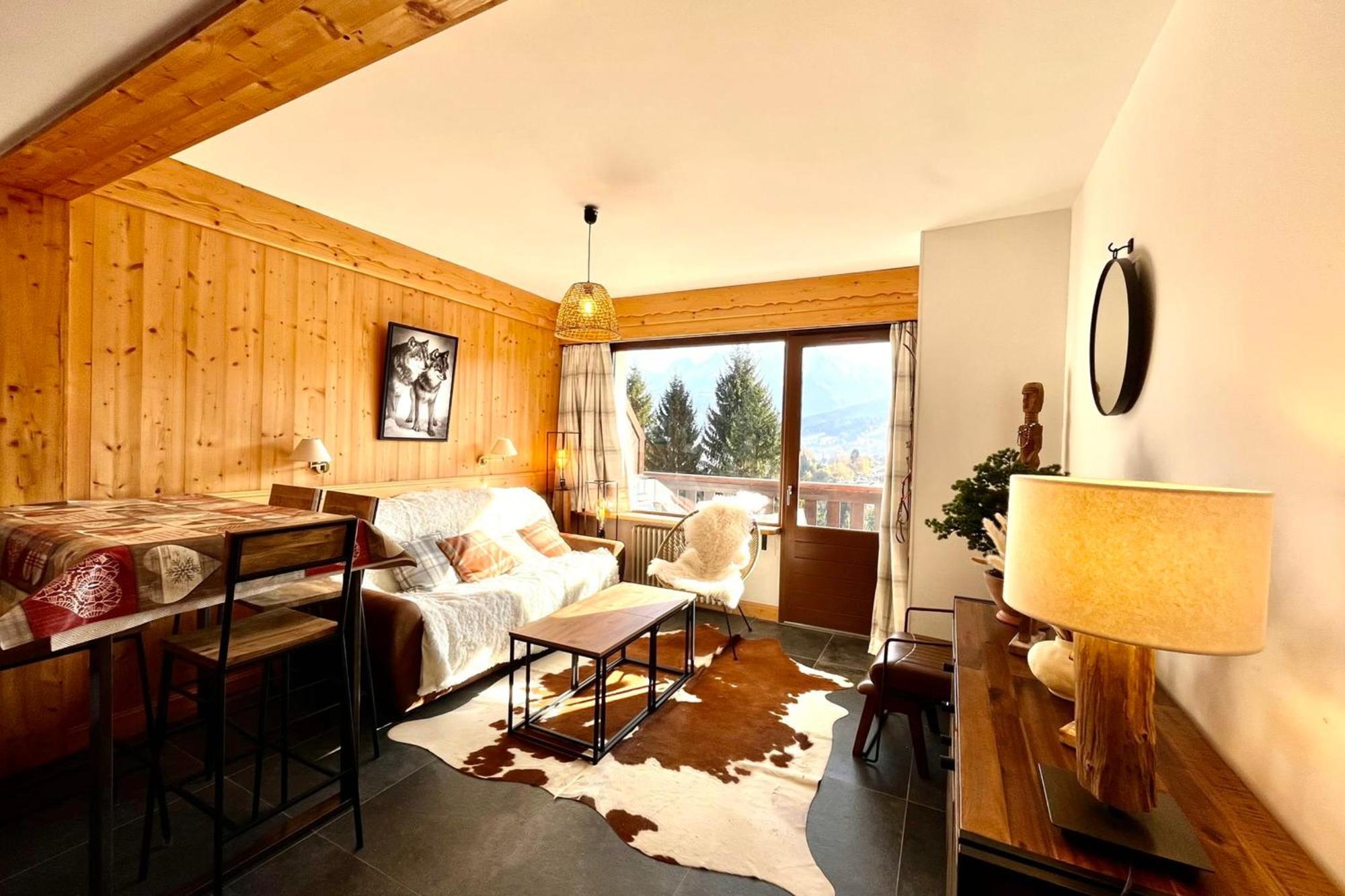Superb Cosy Apartment With Balcony Combloux Luaran gambar